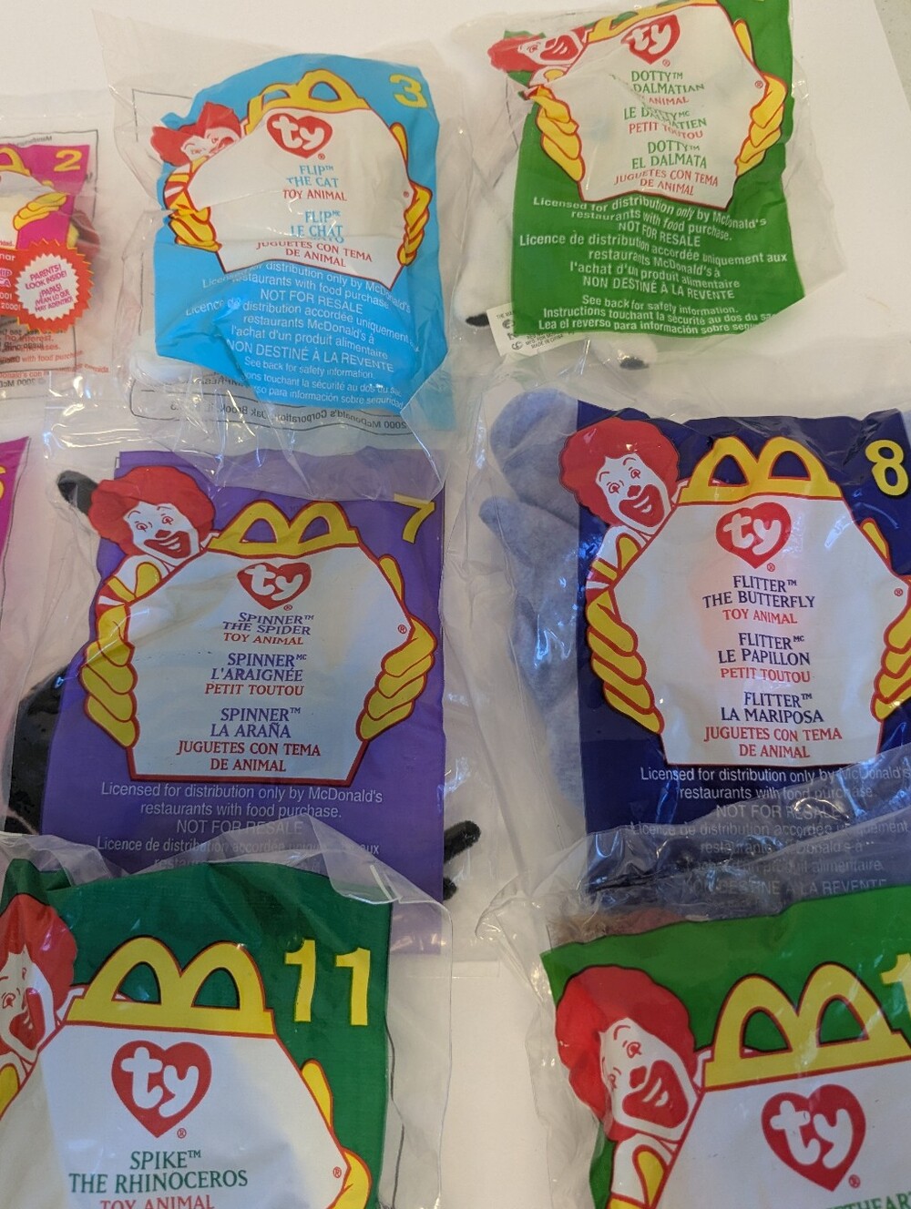 Vintage 2000 McDonald’s Ty Teenie Beanie Babies Complete 18-Piece Animal Set - Picture 3 of 7